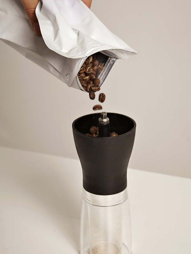 caffe in grani in caffettiera